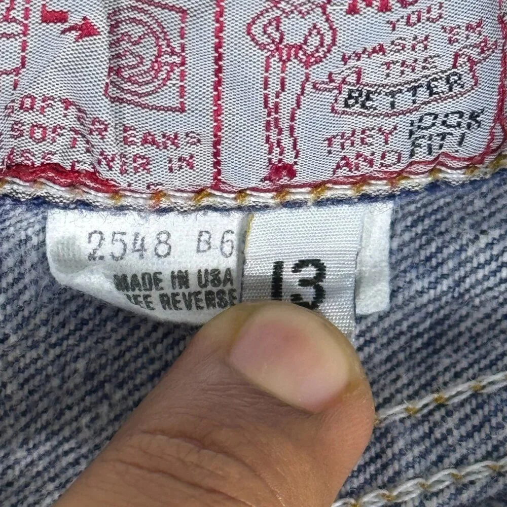 Levi Strauss & Co. Mens‎ Straight Leg Jeans Blue Denim 5-Pocket Outdoor Size 13 - Picture 15 of 16